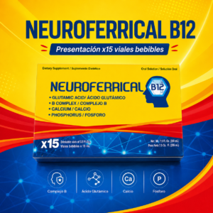 NEURO FERRICAL B12 - 15 Drinkable Vials for Daily Wellbeing