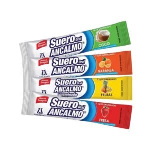 SUERO ORAL ANCALMO FRUTA CON ZINC - Hydration Solution (4 Sachets)