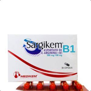 Sargikem B1 Capsules - 100 mg Thiamine & 500 mg L-Arginine Aspartate