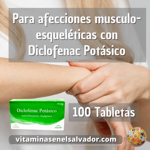 DICLOFENAC POTASICO ECOMED 50mg 100 Tabletas
