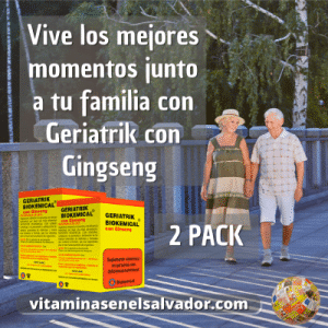 Aumente sus defensas con GERIATRIK CON GINSENG 2PACK