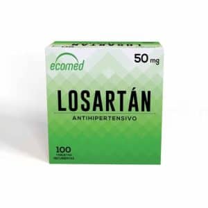 LOSARTAN ECOMED 50mg 100 Tabletas