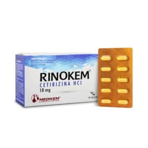 RINOKEM 10 mg 50 Tabletas
