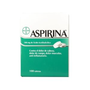 Aspirina Adulto 500Mg - 100 Tablets for Pain Relief
