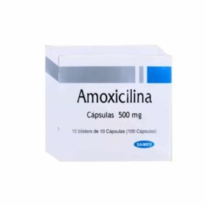 Amoxicilina Saimed 500 mg Capsules - 100 Count