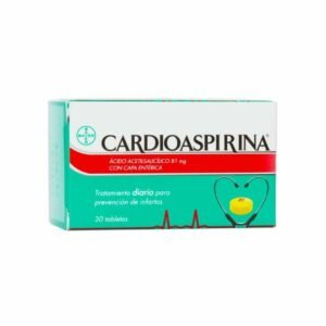 Cardioaspirina 81 mg Enteric Coated Tablets - 30 Count