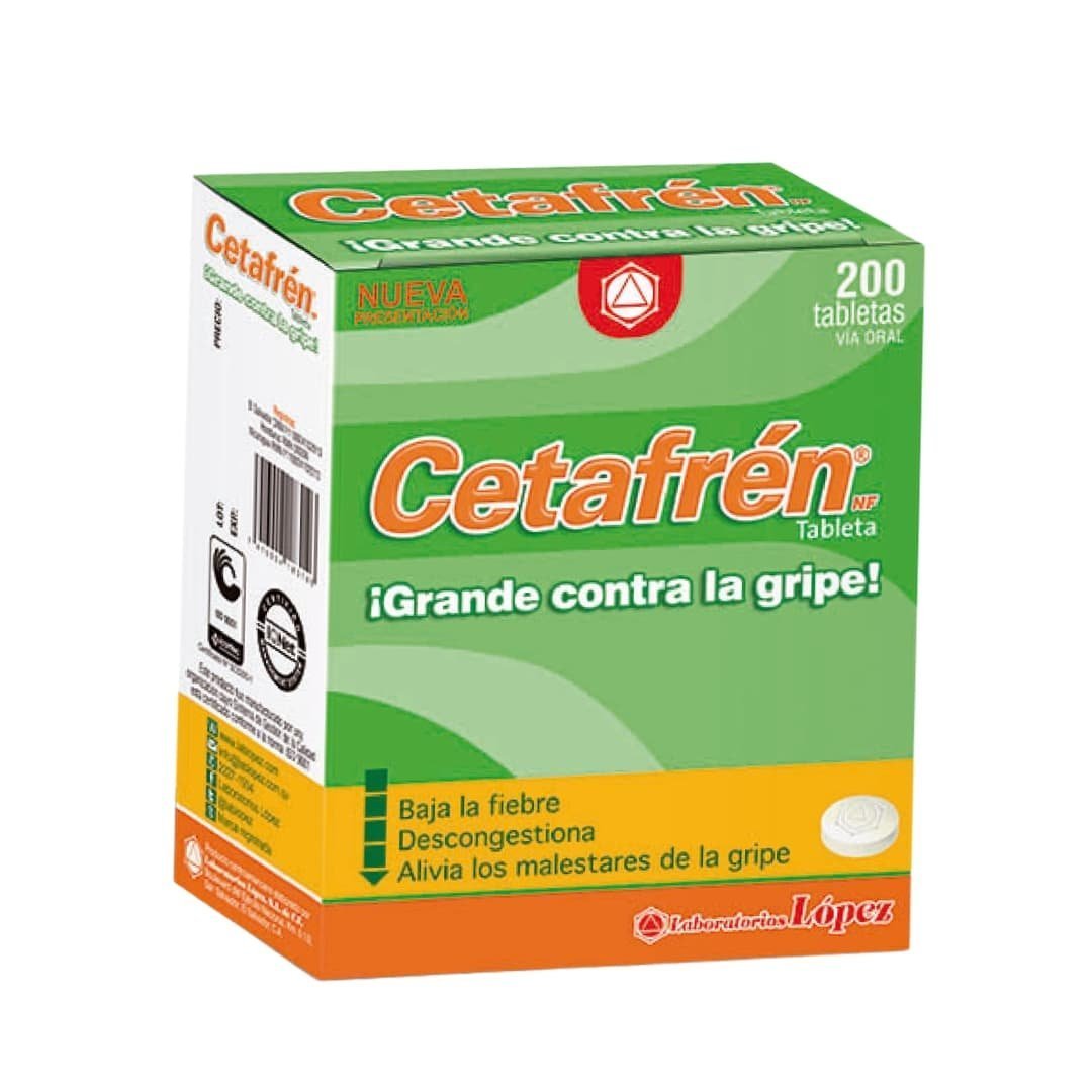 CETAFREN 200 Tablets - Allergy Relief & Cold Symptoms