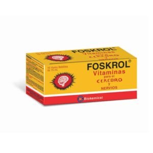 FOSKROL Brain Vitamins - 15 Drinkable Vials for Mental Boost
