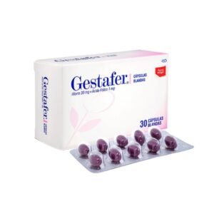GESTAFER Soft Gel Capsules with Iron and Folic Acid - 30 Count