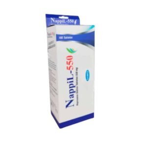 Nappil 550 mg 100 Tablets - Naproxeno for Pain Relief