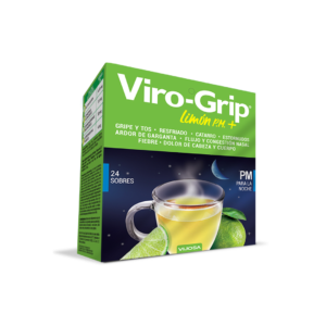 Viro-Grip Lemon PM Powder - 24 Sachets for Night Relief