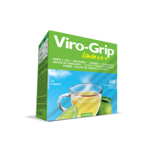 Viro-Grip Lemon A.M. Powder | Effective Cold Relief | 24 Pack